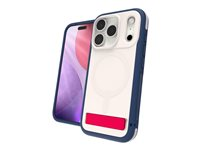 ZAGG Sedona Snap - Baksidesskydd för mobiltelefon - med fällbart ställ - MagSafe-kompatibilitet - rött ljus och blått - för Apple iPhone Air 702319137