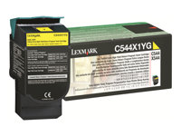 Lexmark - Extra lång livslängd - gul - original - tonerkassett LCCP, LRP - för Lexmark C544, C546, X544, X546, X548 C544X1YG