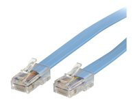 StarTech.com Cisco Console Rollover Cable - RJ45 Ethernet - Network cable - RJ-45 (M) to RJ-45 (M) - 6 ft - molded, flat - blue - ROLLOVERMM6 - Nätverkskabel - RJ-45 (hane) till RJ-45 (hane) - 1.8 m - formpressad, platt - blå ROLLOVERMM6