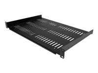 StarTech.com 1U-serverrackhylla - Universellt ventilerat fribärande fack med rackfäste för 19-tums rack och skåp för nätverksutrustning - Hållbar design - Viktkapacitet 25 kg - 30 cm djup hylla, svart - Hylla för rack - svart - 1U - 19" SHELF-1U-12-FIXED-V