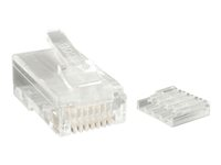 StarTech.com Cat 6 RJ45 Stranded Modular Plug Connector - 50 Pack (CRJ45C6STR50) - Nätverkskontakt - RJ-45 (hane) - CAT 6 - tvinnad - klar (paket om 50) - för P/N: R300WN22MO5E, R300WN22MO5G, R300WN22MOD, R300WN22MOD5, R300WN22ODE, R300WN22ODG CRJ45C6STR50