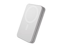 dbramante1928 re-charge - Trådlös powerbank - 3-in-1, Qi3 - 8000 mAh - 20 watt (USB-C) - på kabel: USB-C - vit CP08ACWH7275