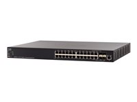 Cisco 550X Series SX550X-24 - Switch - L3 - Administrerad - 20 x 10GBase-T + 4 x kombo 10 Gigabit SFP+ - skrivbordsmodell, rackmonterbar - återanvänd SX550X-24-K9-EU-RF