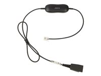 Jabra GN1216 - Headset-kabel - Snabburkoppling kontakt till RJ-9 hane - 80 cm - för Avaya one-X Deskphone Edition 96XX; Jabra GN 2000, GN2000; BIZ 2400, 2400 3in1, GN2000 88001-03