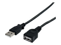 StarTech.com 1,8 m svart USB 2.0-förlängningskabel A till A ? M/F - USB-förlängningskabel - USB (hane) till USB (hona) - USB 2.0 - 1.8 m - svart - för P/N: 35FCREADBK3, ICUSB2321F, ICUSB232V2, LTUB1MBK, MSDREADU2OTG, ST4200MINI2, UUSBOTG USBEXTAA6BK