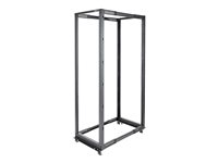 StarTech.com 42U 19-tums öppet serverrack - 4 stolpar justerbart djup 59-104 cm mobilt - Fristående rullande rack för nätverks-/datorutrustning - Dell PowerEdge HP ProLiant ThinkServer - Rack - svart - 42U - för P/N: CABSCREWM5B, CABSCREWSM5, CABSCREWSM5B, CABSCREWSM62, CABSCREWSM6B, CABSCRWS1224 4POSTRACK42