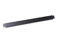 Middle Atlantic Universal Connector Panel UNI-1 - Patch-panel - svart pulverlack - 1U - 16 portar UNI-1