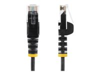 StarTech.com 3 m CAT6-kabel - Tunn - Ej hakfria RJ45-kontakter - Svart - Patch-kabel - RJ-45 (hane) till RJ-45 (hane) - 3 m - CAT 6 - hakfri - svart N6PAT300CMBKS