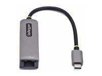 StarTech.com 2.5GbE USB-C to Ethernet Adapter - Nätverksadapter - USB-C 3.2 Gen 1 / Thunderbolt 3 - 10M/100M/1G/2.5 Gigabit Ethernet + USB-C 3.2 Gen 1 - rymdgrå 2GPD3-USB-C-ETHERNET