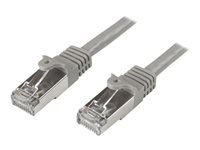 StarTech.com 5m CAT6 Ethernet Cable, 10 Gigabit Shielded Snagless RJ45 100W PoE Patch Cord, CAT 6 10GbE SFTP Network Cable w/Strain Relief, Grey, Wiring is UL Certified/TIA - Category 6 - 26AWG (N6SPAT5MGR) - Patch-kabel - RJ-45 (hane) till RJ-45 (hane) - 5 m - SFTP - CAT 6 - formpressad, hakfri - grå N6SPAT5MGR