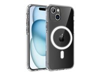 Insmat - Baksidesskydd för mobiltelefon - MagSafe-kompatibilitet - polykarbonat (PC), flexibla TPU-kanter - klar - för Apple iPhone 15 Plus 650-1248