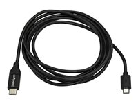 StarTech.com USB C to Micro USB Cable 2m 6ft - USB-C to Micro USB Charge Cable - USB 2.0 Type C to Micro B - Thunderbolt 3 Compatible (USB2CUB2M) - USB-kabel - 24 pin USB-C (hane) till mikro-USB typ B (hane) - USB 2.0 - 2 m - svart USB2CUB2M