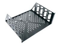 Middle Atlantic U4V - Hylla för rack - svart pulverlack - 4U U4V