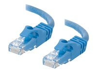 C2G Cat6 Booted Unshielded (UTP) Network Patch Cable - Patch-kabel - RJ-45 (hane) till RJ-45 (hane) - 10 m - UTP - CAT 6 - formpressad, hakfri, tvinnad - blå 83392