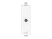 VISION TC3 - Modulkontaktplatta med snapin-fästen och kablar - minihörlurskontakt, stereo 3,5 mm - vit - 1-gang TC3 3.5MM/V2