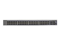 NETGEAR Smart GS748T - V5 - switch - L3 Lite - Administrerad - 48 x 10/100/1000 + 2 x Gigabit SFP + 2 x kombinations-Gigabit SFP - skrivbordsmodell, rackmonterbar GS748T-500EUS