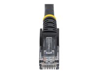 StarTech.com 2m LSZH CAT6 Ethernet Cable, 10 Gigabit Snagless RJ45 100W PoE Network Patch Cord with Strain Relief, CAT 6 10GbE UTP, Black, Individually Tested/ETL, Low Smoke Zero Halogen - Category 6 - 24AWG (N6LPATCH2MBK) - Patch-kabel - RJ-45 (hane) till RJ-45 (hane) - 2 m - 6 mm - UTP - CAT 6 - hakfri - svart N6LPATCH2MBK