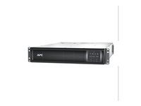 APC Smart-UPS 3000VA LCD RM - UPS (kan monteras i rack) - AC 230 V - 2700 Watt - 3000 VA - Ethernet, RS-232, USB - utgångskontakter: 9 - 2U - svart - med APC UPS Network Management Card - för P/N: AR3105W, AR3140G, AR3155W, AR3305W, AR3340G, AR3355W, AR4038IX432, NBWL0356A SMT3000RMI2UNC