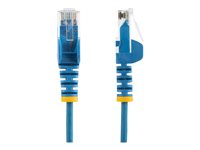 StarTech.com 2 m CAT6-kabel - Tunn - Ej hakfria RJ45-kontakter - Blå - Patch-kabel - RJ-45 (hane) till RJ-45 (hane) - 2 m - CAT 6 - hakfri - blå N6PAT200CMBLS