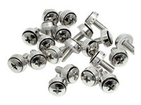 Startech M6 x 12mm - Screws - 100 Pack - M6 Mounting Screws for Server Rack & Cabinet (CABSCREWSM62) - Skruvsats (paket om 100) CABSCREWSM62