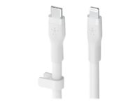 Belkin BoostCharge - Lightning-kabel - 24 pin USB-C hane till Lightning hane - 3 m - vit CAA009BT3MWH