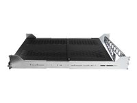 StarTech.com 2U ventilerad och skjutbar serverrackhylla med kabelhanteringsarm - 70 till 80 cm justerbart monteringsdjup - 23 kg - 19-tums serverfackhylla för utrustningsrack - 61 cm djup - Hylla för rack - svart - 2U - 19" - för P/N: RK1233BKM, RK2433BKM, RK2537BKM, RK3236BKF, RK4236BKB, RK4242BK24, RK4242BK30 UNISLDSHF192
