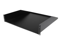 StarTech.com 2U Fixed Server Rack Mount Shelf, 22in Deep Steel Universal Cantilever Tray for 19" AV/Data/Network Equipment Rack with Cage Nuts & Screws, 125lbs Weight Capacity, 18" Deep - 2U Network Rack Shelf (CABSHELFHD) - Hylla för rack - svart - 2U - 19" - för P/N: RK12OD2, RK2537BKM, RK3236BKF, RK4236BKB, RK4242BK24, RK4242BK30, RKQMCAB12V2 CABSHELFHD