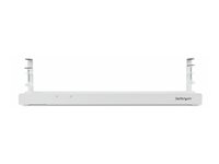 StarTech.com Under Desk Cable Management Tray, Clamp-on Installation - Fack för kabelhantering - kan monteras under bord - vit - 120 cm CALW-DESK-CABLE-TRAY