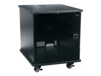 Middle Atlantic MFR Series Mobile Furniture Rack MFR-1227GE - Rack skåp - grynig ebenholtzask - 12U - 23" MFR-1227GE