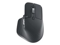 Logitech Master Series MX Master 3S - Mus - ergonomisk - optisk - 7 knappar - trådlös - 2.4 GHz, Bluetooth - Logitech Logi Bolt USB-mottagare - grafit 910-006559