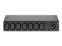 APC Basic Rack PDU AP6015A - Kraftdistributionsenhet (kan monteras i rack) - AC 100/120/200/208/230/240 V - ingång: IEC 60320 C14 - utgångskontakter: 8 (power IEC 60320 C13) - 1U - svart - för P/N: SMTL1000RMI2UC, SMX1000C, SMX1500RM2UC, SMX1500RM2UCNC, SMX750C, SMX750CNC AP6015A