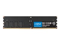 Crucial - DDR5 - modul - 64 GB - DIMM 288-pin - 3200 MHz / PC5-51200 - CL52 - 1.1 V - klockad oförbufferad - on-die ECC - svart CT64G64C52CU5
