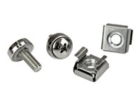 StarTech.com Rack Screws - 20 Pack - Installation Tool - 12 mm M5 Screws - M5 Nuts - Cabinet Mounting Screws and Cage Nuts (CABSCRWM520) - Skruvar och muttrar för rack CABSCRWM520