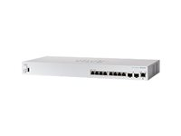 Cisco Business 350 Series CBS350-8XT - Switch - L3 - Administrerad - 6 x 10GBase-T + 2 x combo 10 Gigabit SFP+/RJ-45 - rackmonterbar - återanvänd CBS350-8XT-EU-RF