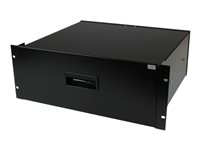 StarTech.com 4U Black Steel Storage Drawer for 19in Racks and Cabinets - Rack storage drawer - 4U - 4UDRAWER - Racklåda - 4U - för P/N: CABSCRWS1224, RK2537BKM, RK3236BKF, RK4236BKB, RK4242BK24, RK4242BK30, RKQMCAB12V2 4UDRAWER