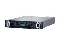 HPE Modular Smart Array 2070 10/25GbE iSCSI SFF Flash Bundle - 7th Generation - SSD-array - 23 TB - 24 fack (SAS-3) - SSD 1.92 TB x 12 - iSCSI (10 GbE), iSCSI (25 GbE) (extern) - kan monteras i rack - 2U S3L65A