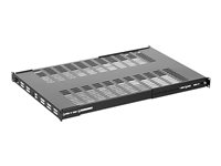 StarTech.com Server Rack Shelf - 1U - Adjustable Mount Depth - Heavy Duty - Hylla för rack - svart - 1U - 19" - för P/N: RK1233BKM, RK2433BKM, RK2537BKM, RK3236BKF, RK4236BKB, RK4242BK24, RK4242BK30 ADJSHELFHDV