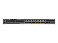 Cisco Catalyst 2960X-24TS-LL - Switch - Administrerad - 24 x 10/100/1000 + 2 x Gigabit SFP - skrivbordsmodell, rackmonterbar - rekonditionerad WS-C2960X24TSLL-RF