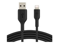 Belkin BoostCharge - Lightning-kabel - Lightning hane till USB hane - 1 m - svart CAA001BT1MBK