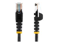 StarTech.com Cat5e Ethernet patchkabel med hakfria RJ45-kontakter - 7 m, Svart - Patch-kabel - RJ-45 (hane) till RJ-45 (hane) - 7 m - UTP - CAT 5e - hakfri - svart 45PAT7MBK