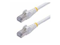 StarTech.com 3m White CAT8 Ethernet Cable, Snagless, S/FTP, 25G/40G - Patch-kabel - RJ-45 (hane) till RJ-45 (hane) - 3 m - 5.6 mm - S/FTP - CAT 5/5e/6/6a/8 - IEEE 802.3bt/IEEE 802.3ba - halogenfri, hakfri - vit NLWH-3M-CAT8-PATCH