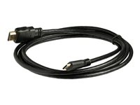 StarTech.com 2 m Höghastighets HDMI-kabel med Ethernet - HDMI till HDMI Mini – M/M - HDMI-kabel med Ethernet - HDMI hane till 19 pin mini HDMI Type C hane - 2 m - skärmad - svart HDACMM2M