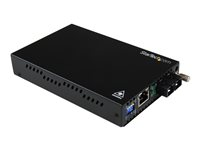 StarTech.com Gigabit Ethernet fibermediaomvandlare med multiläge SC 550 m ? 1000 Mbps - Fibermediekonverterare - 1GbE - 1000Base-LX, 1000Base-SX, 1000Base-T - RJ-45 / SC-läge (multi-mode) - upp till 550 m - 850 nm - för P/N: ETCHS2U, SVA12M2NEUA, SVA12M5NA ET91000SC2