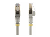 StarTech.com 1,5 m CAT6a-patchkabel - Skyddad (STP) - 100% kopparledning - Hakfria kontakter - Grå - Patch-kabel - RJ-45 (hane) till RJ-45 (hane) - 1.5 m - STP - CAT 6a - hakfri, formpressad - grå 6ASPAT150CMGR