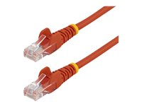 StarTech.com Cat5e patchkabel med hakfria RJ45-kontakter ? 3 m, röd - Patch-kabel - RJ-45 (hane) till RJ-45 (hane) - 3 m - UTP - CAT 5e - formpressad, hakfri - röd 45PAT3MRD