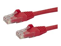 StarTech.com 10m CAT6 Ethernet Cable, 10 Gigabit Snagless RJ45 650MHz 100W PoE Patch Cord, CAT 6 10GbE UTP Network Cable w/Strain Relief, Red, Fluke Tested/Wiring is UL Certified/TIA - Category 6 - 24AWG (N6PATC10MRD) - Patch-kabel - RJ-45 (hane) till RJ-45 (hane) - 10 m - CAT 6 - formpressad, hakfri - röd N6PATC10MRD