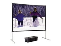 Da-Lite Fast-Fold Deluxe Projection Screen System - Portable Folding Frame Screen - 158" Screen - Projektorduk - 16:9 - Da-Mat 88609