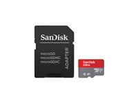 SanDisk Ultra - Flash-minneskort (microSDXC till SD-adapter inkluderad) - 1.5 TB - A1 / UHS Class 1 / Class10 - mikroSDXC UHS-I SDSQUAC-1T50-GN6MA