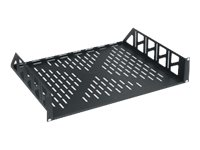 Middle Atlantic - Hylla för rack - svart pulverlack - 2U (paket om 4) U2V-4