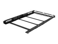 StarTech.com 1U fast 19 tums universella serverrackskenor med justerbart djup - Rackskena - svart - 1U - 19" - för P/N: RK2433BKM, RK2537BKM, RK3236BKF, RK4236BKB, RK4242BK24, RK4242BK30, RKQMCAB12V2 UNIRAILS1U
